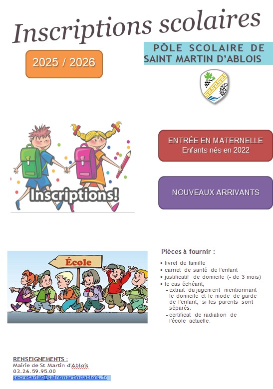 Inscriptions scolaires